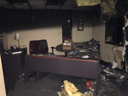 Moody Radio Chattanooga Fire Damaged Office